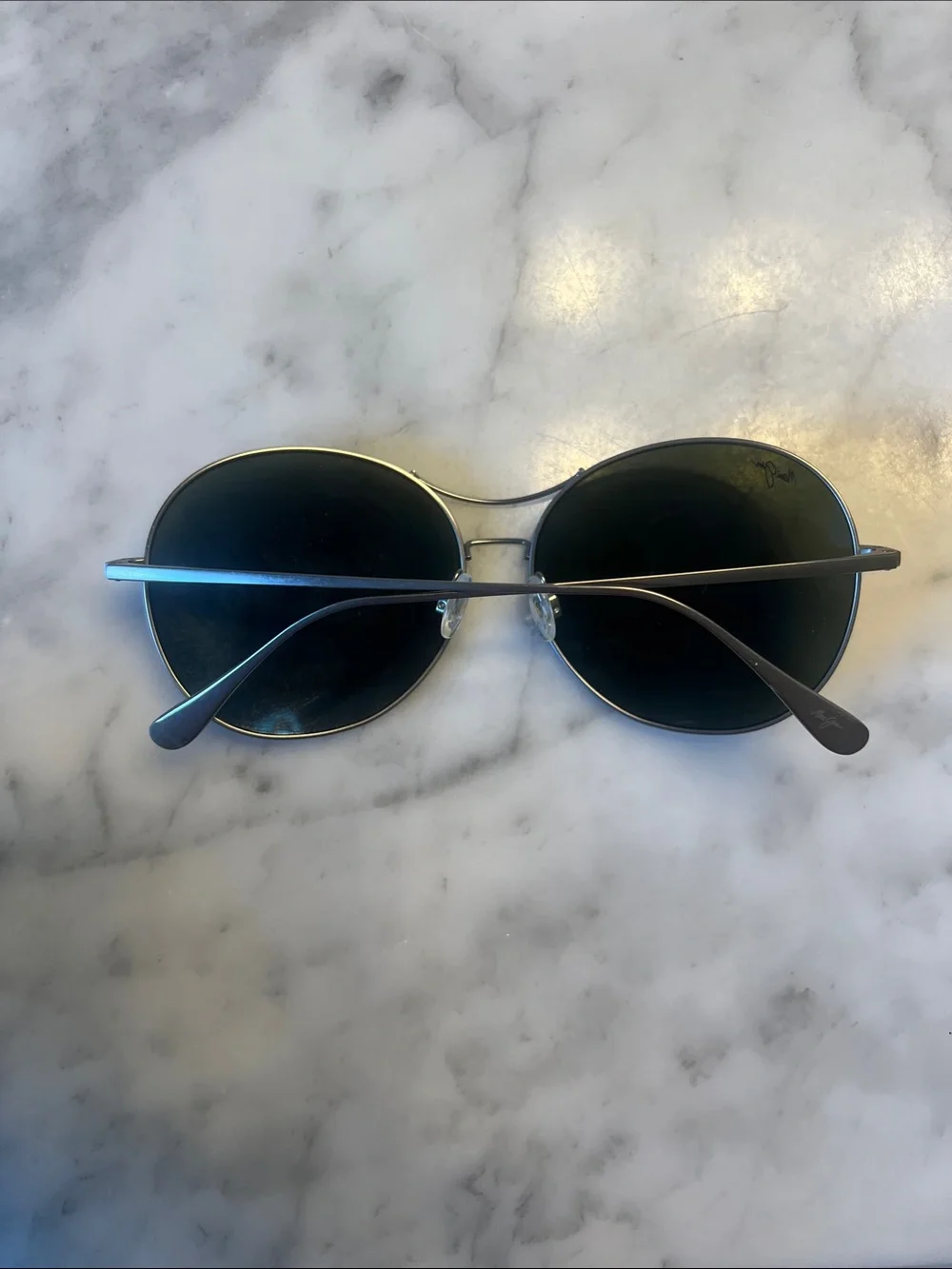Maui Jim Round Blue Mirrored Sunglasses